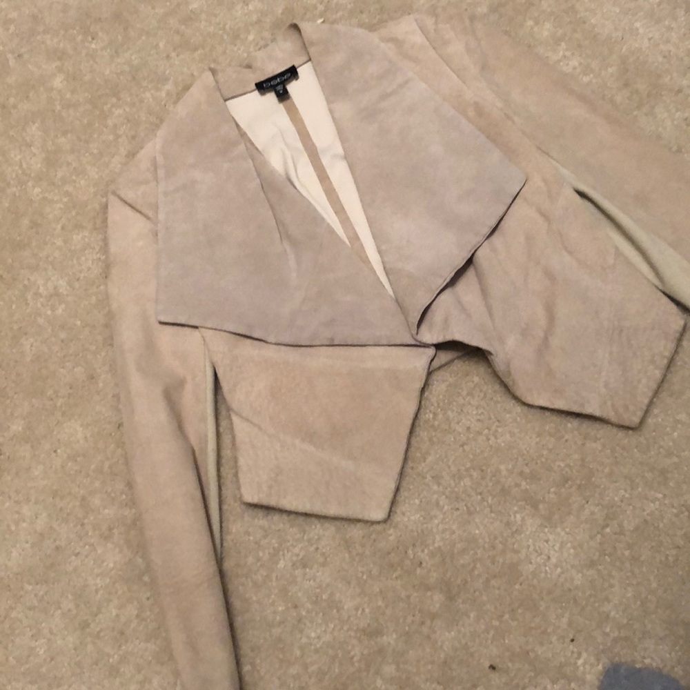 Bebe nude Women’s Medium polyester jacket